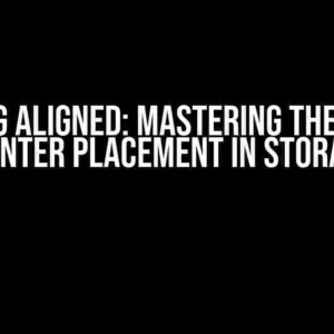 Getting Aligned: Mastering the Art of Pointer Placement in Storage