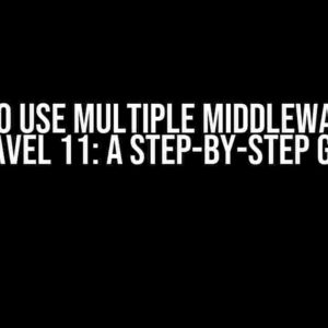 How to Use Multiple Middlewares in Laravel 11: A Step-by-Step Guide