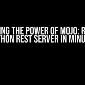 Unleashing the Power of Mojo: Running a Python REST Server in Minutes